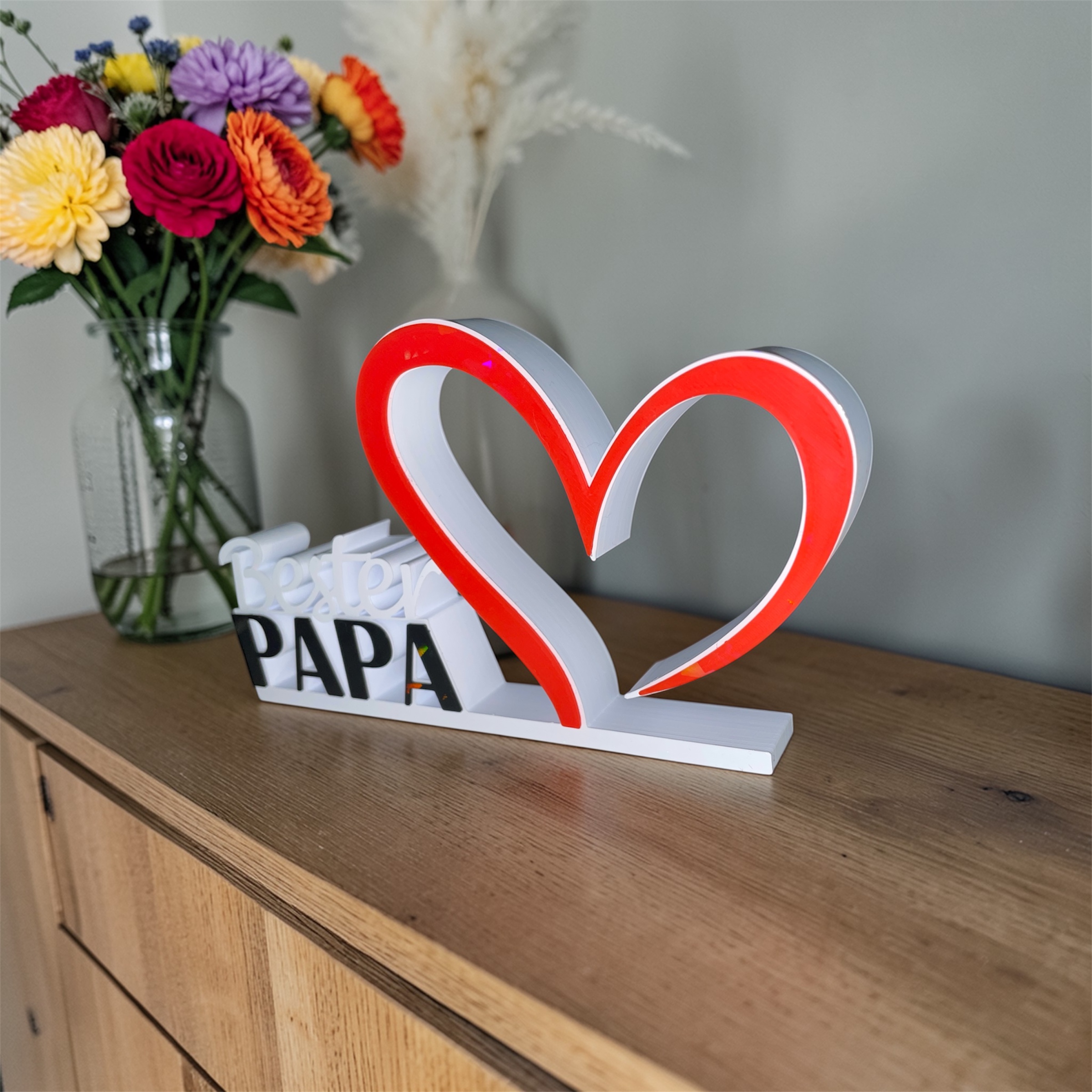 3D-Druck PLA Deko Dekoration Decoration FDM Bester PAPA Vatertag Vatertagsgeschenk