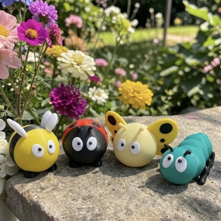 3D-Druck PLA Chubby Friends Gartendeko Sommerdekoration