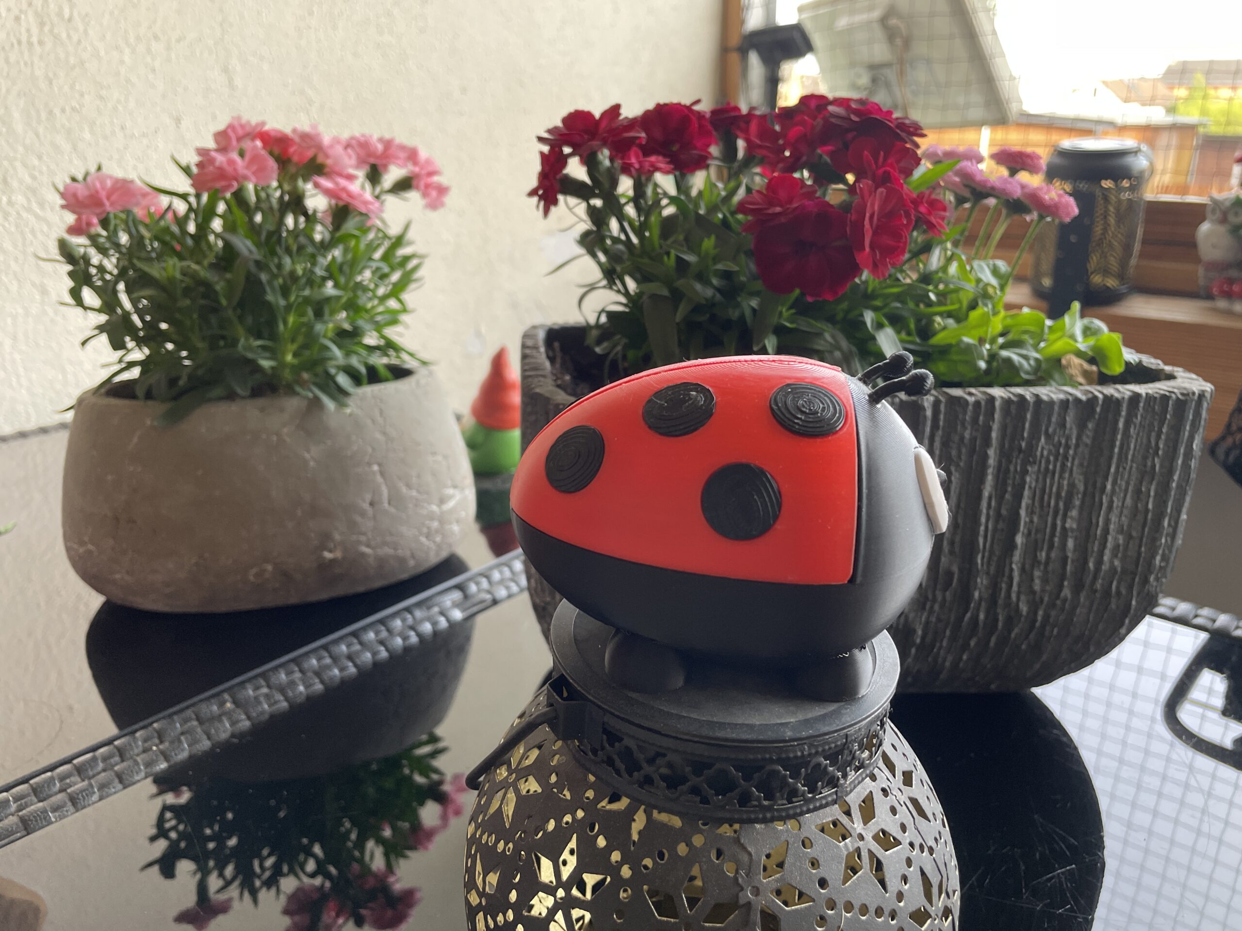 3D-Druck PLA Marienkäfer Ladybug Gartendeko Sommerdekoration Summer Decoration FDM
