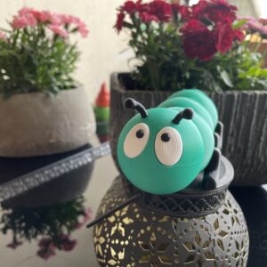 3D-Druck PLA Raupe Caterpiller Gartendeko Sommerdekoration Summer Decoration FDM