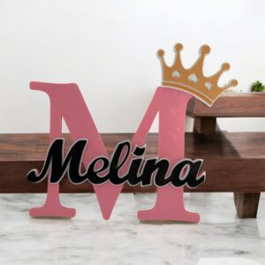 3D-Druck PLA Personalisiertes Türschild Name Melina