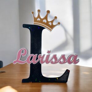 3D-Druck PLA Personalisiertes Türschild Name Larissa