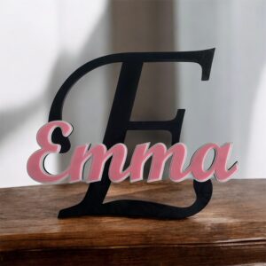 3D-Druck PLA Personalisiertes Türschild Name Emma
