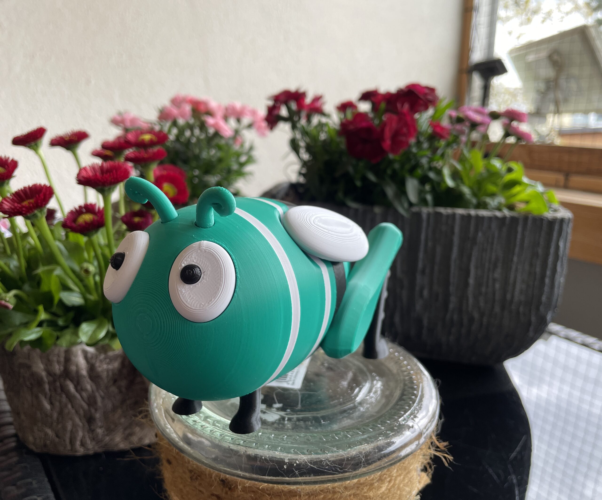 3D-Druck PLA Grashüpfer Grashopper Gartendeko Sommerdekoration Summer Decoration FDM