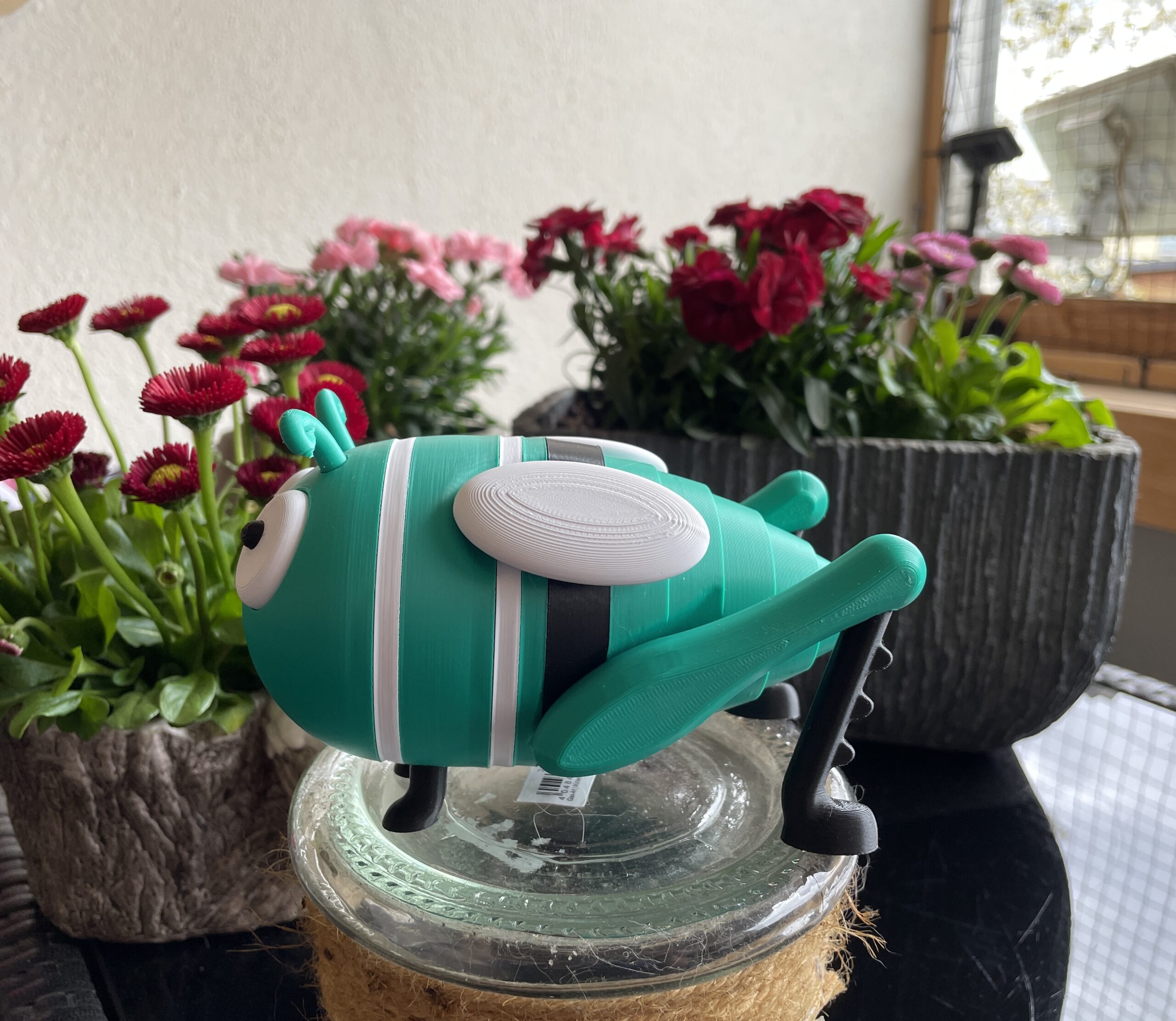 3D-Druck PLA Grashüpfer Grashopper Gartendeko Sommerdekoration Summer Decoration FDM