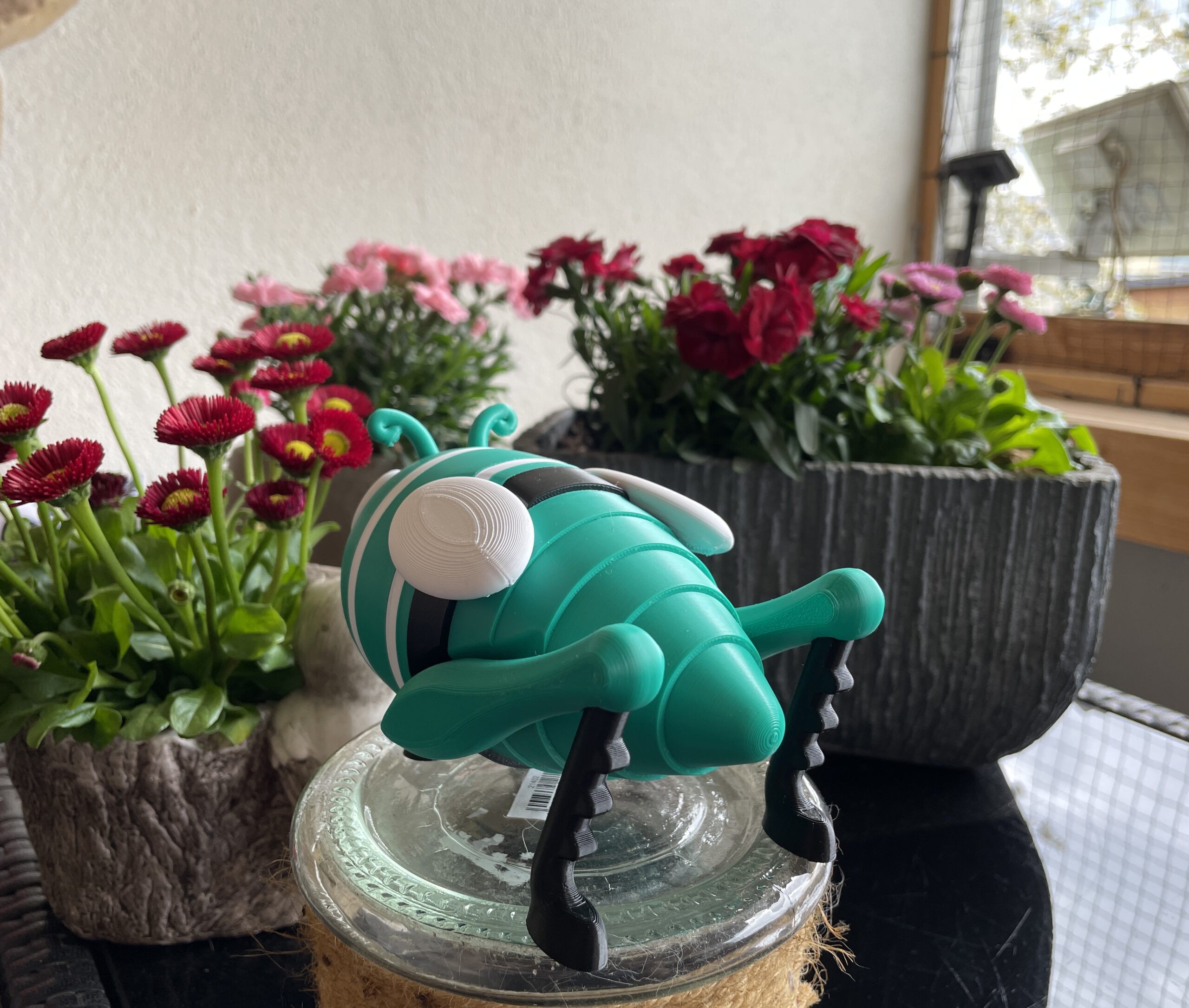 3D-Druck PLA Grashüpfer Grashopper Gartendeko Sommerdekoration Summer Decoration FDM