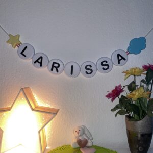 XXL Namenskette 3D-Druck PLA Deko Dekoration Decoration FDM Babyparty Baby Geburtstag Kinder