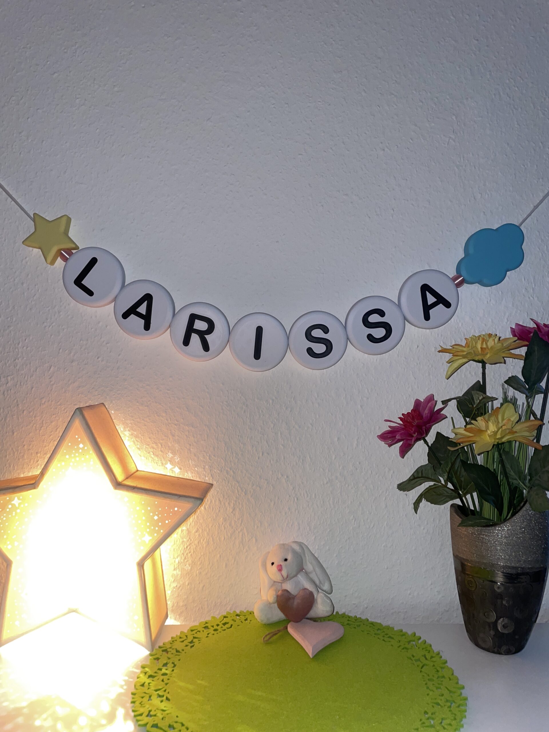 XXL Namenskette 3D-Druck PLA Deko Dekoration Decoration FDM Babyparty Baby Geburtstag Kinder