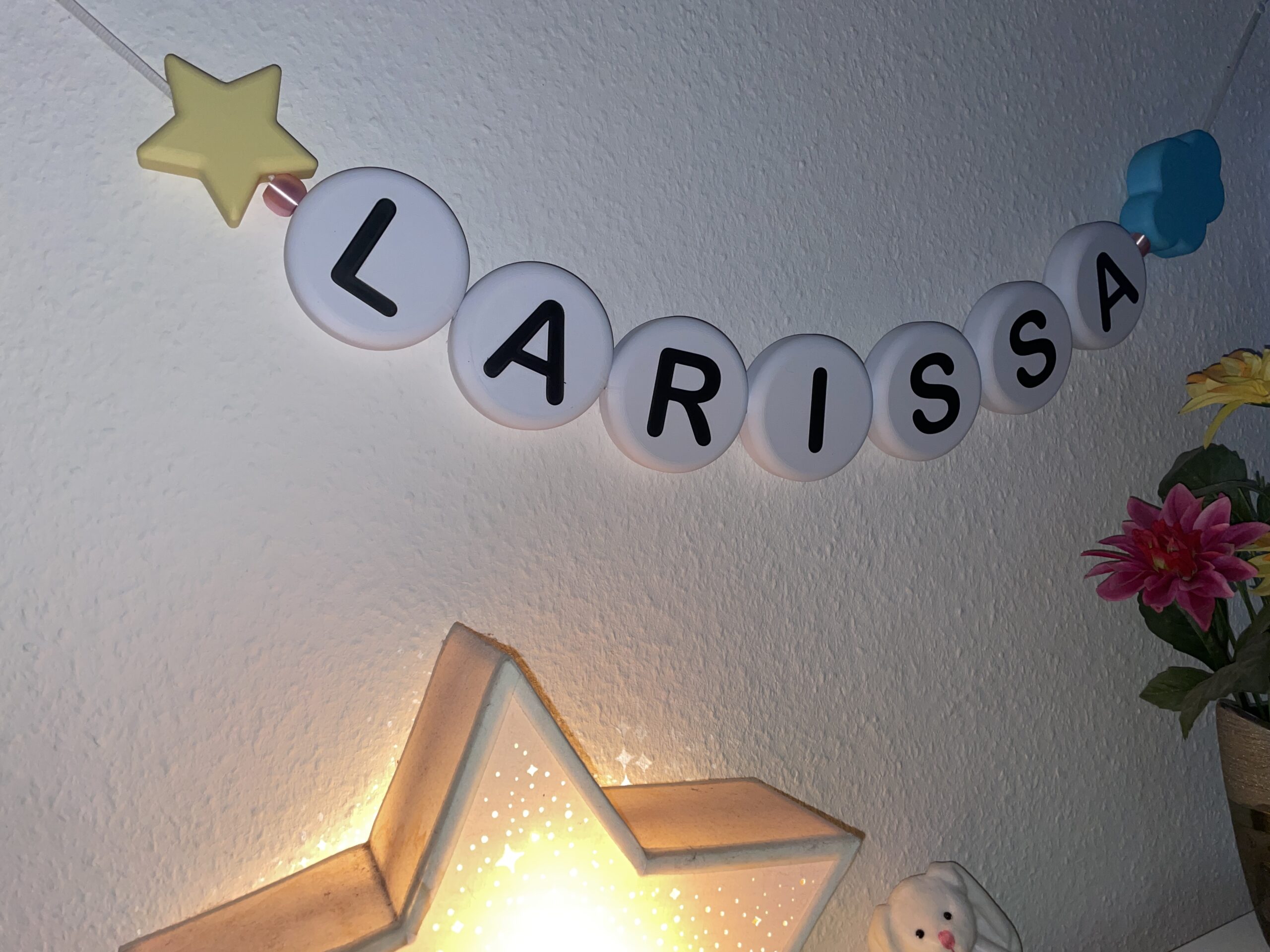 XXL Namenskette 3D-Druck PLA Deko Dekoration Decoration FDM Babyparty Baby Geburtstag Kinder